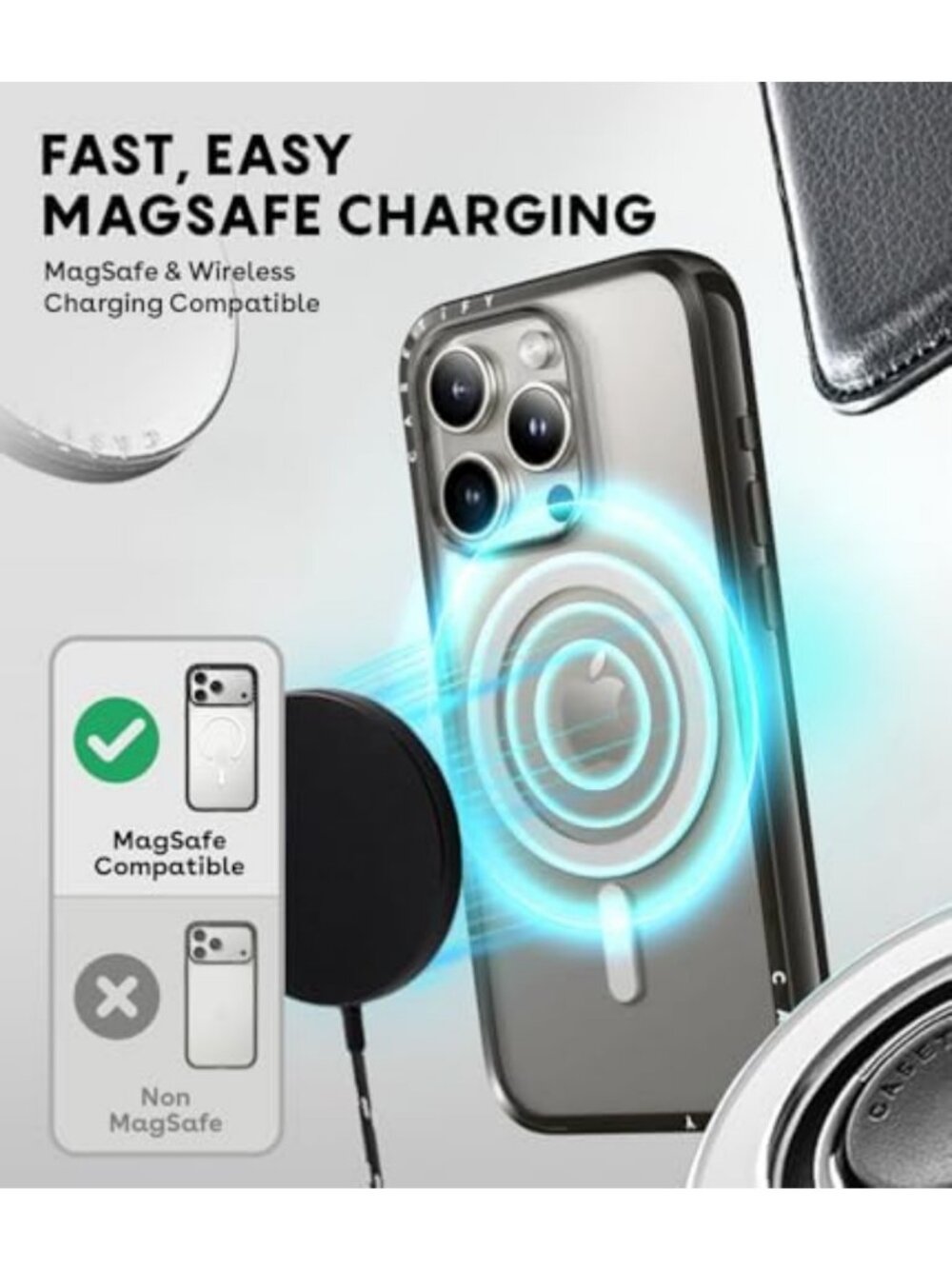 Compact iPhone 16 Case - MagSafe Compatible, Slim Design, Durable Protection - Picture 5 of 6